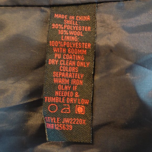 (NWT) Yoki Navy Blue Pea Coat 3XL - Picture 11 of 13